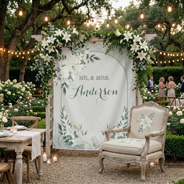 Tapiz Greenery Floral Wedding Botanic Backdrop Tapestry (Subido por el creador)