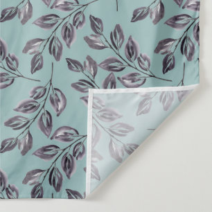 Tapiz Gris acuarela, ramas negras sobre un turquesa