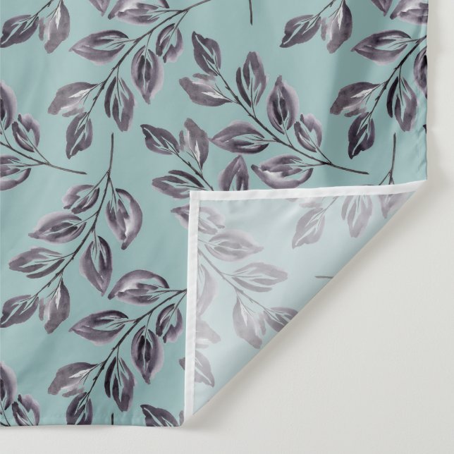 Tapiz Gris acuarela, ramas negras sobre un turquesa (Detalle)