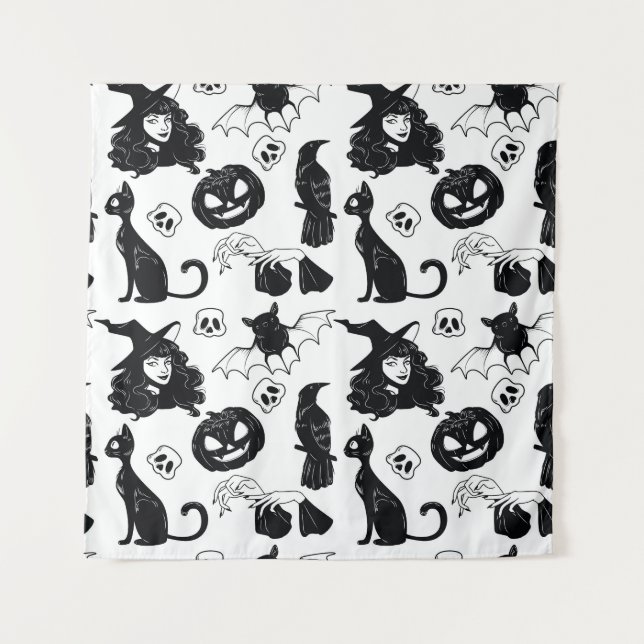 Tapiz Gris Naranja tropical: patrón de cosecha (Anverso)