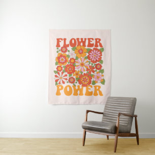 Tapiz Groovy Flower Power Graphic
