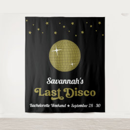 Tapiz Groovy Retro Last Disco Bride Bachelorette
