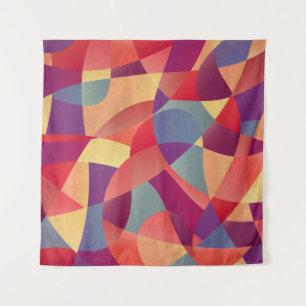 Tapiz Grunge colorido: fondo de triángulos geométricos