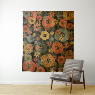 Tapiz Grunge Floral Grande