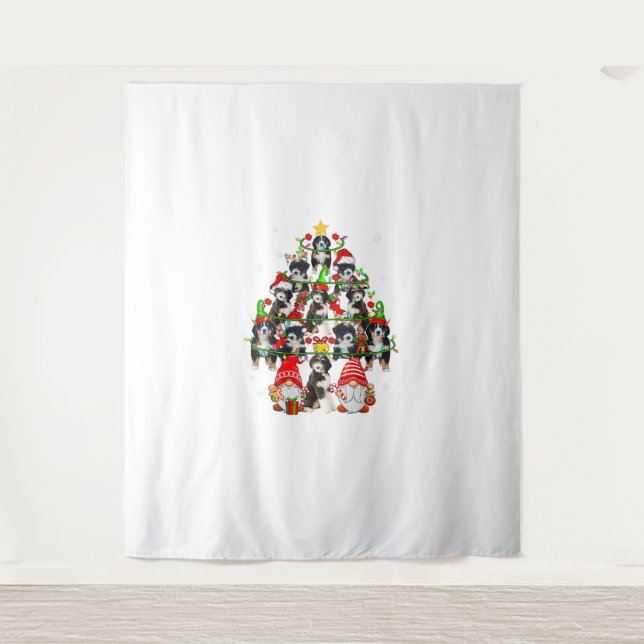 Tapiz Grupo De Navidades De Los Renos De Santa Elf Berne (Anverso)