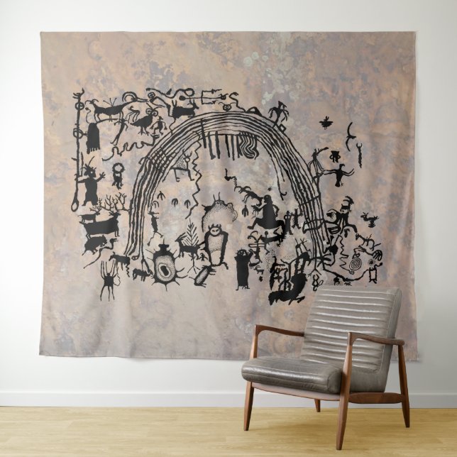 Tapiz Grupo Petroglifo - Rochester Creek, Utah (In situ (horizontal))