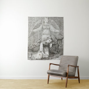 Tapiz Guardian Angel - Kinder y Hausmärchen - c1819