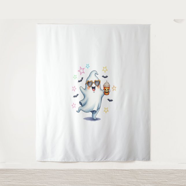 Tapiz Guay Ghost Halloween Vibes (Anverso)