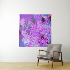 Tapiz Guay Resumen de la naturaleza retro en rosa calien