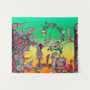 TAPIZ GUERRA BESTIARIA MEDIEVAL, COLCHAS, FRANCOS GIGANT