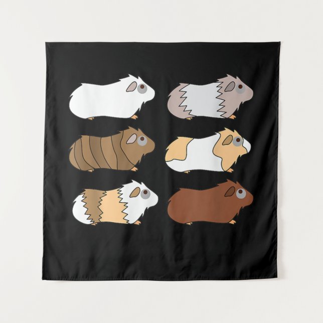 Tapiz Guinea Pig | Love Guinea Pig Wheek Wheek Feed Me (Anverso)