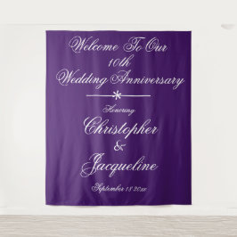 Tapiz Guión de aniversario de boda para telón de fondo d