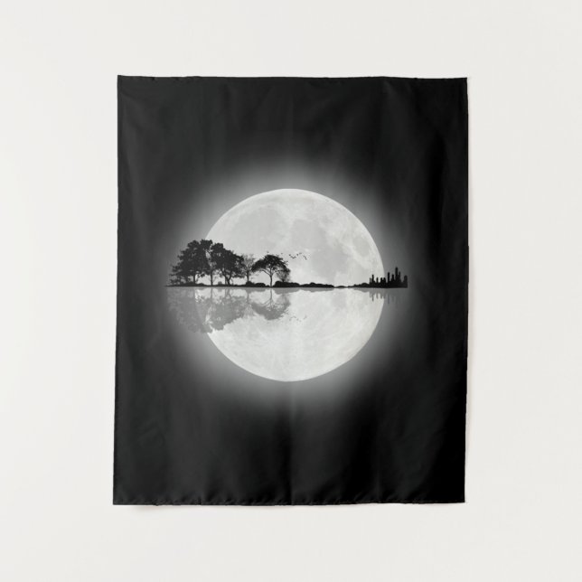 Tapiz Guitarra De Naturaleza Moonlight (Anverso)