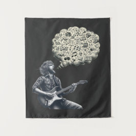 Tapiz Guitarra explosiva de Solfeggio