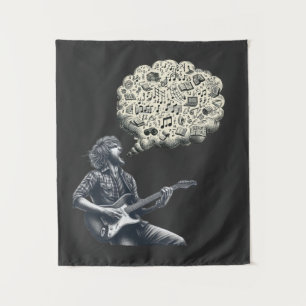 Tapiz Guitarra explosiva de Solfeggio