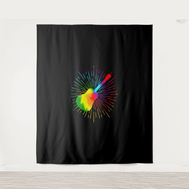 Tapiz Guitarra Lake Shadow Love Guitar Gift Music Avers (Anverso)