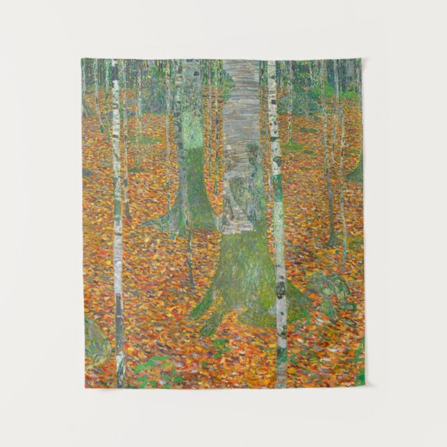 Tapiz Gustav Klimt - Bosque Birch (Anverso)
