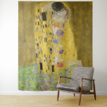 Tapiz Gustav Klimt - El beso<br><div class="desc">El beso/Der Kuss - Gustav Klimt en 1907-1908</div>