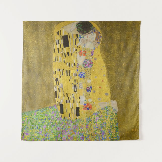 Tapiz Gustav Klimt - El beso (Anverso)