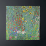 Tapiz Gustav Klimt - Jardín de campo con girasoles<br><div class="desc">Jardín de campo con girasoles / Jardín de granja con girasoles - Gustav Klimt en 1905-1906</div>