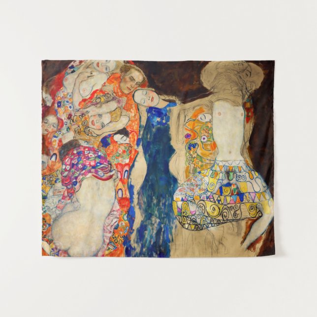 Tapiz Gustav Klimt - La novia (inconclusa) (Anverso (horizontal))