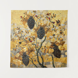 Tapiz gustav klimt Rustic Pinecone Holiday Winter Bathro