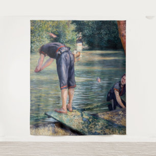 Tapiz Gustave Caillebotte - Bañistas, orilla del Yerres