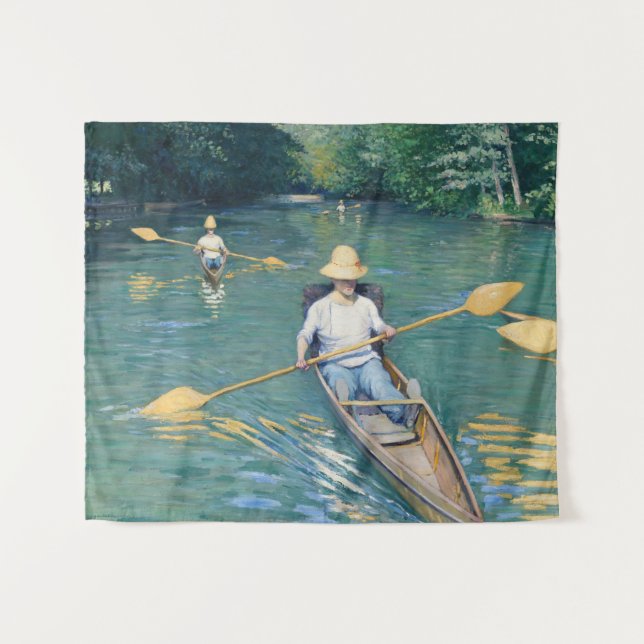 Tapiz Gustave Caillebotte - Barcas en el Yerres (Anverso (horizontal))