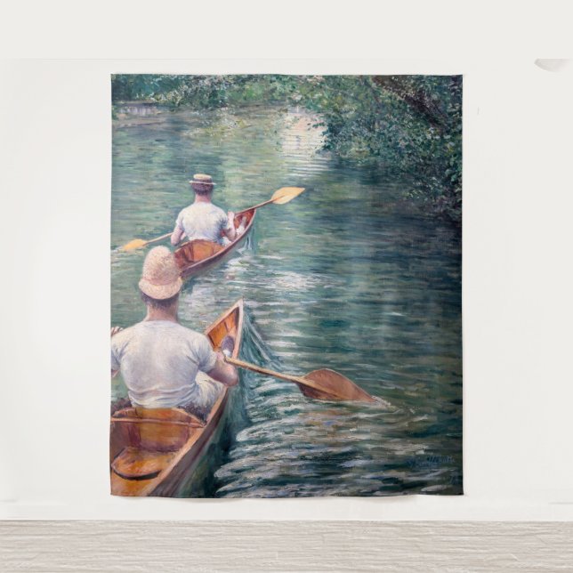 Tapiz Gustave Caillebotte - Canoas en el Yerres (Anverso)
