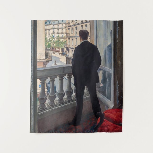 Tapiz Gustave Caillebotte - Joven en su ventana (Anverso)