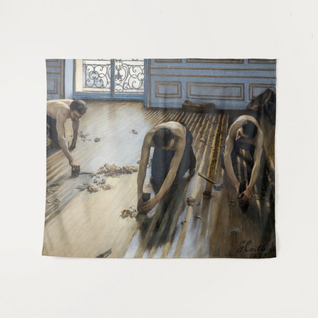 Tapiz Gustave Caillebotte - Los rascacielos del piso (Anverso (horizontal))