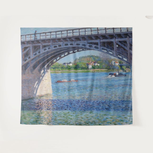 Tapiz Gustave Caillebotte - Puente en Argenteuil & Seine (Anverso (horizontal))