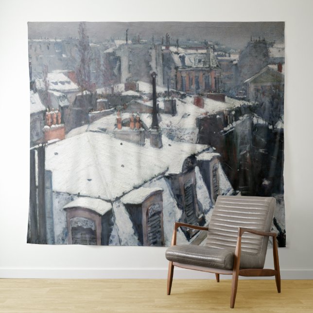 Tapiz Gustave Caillebotte - Tejados bajo la Nieve (In situ (horizontal))