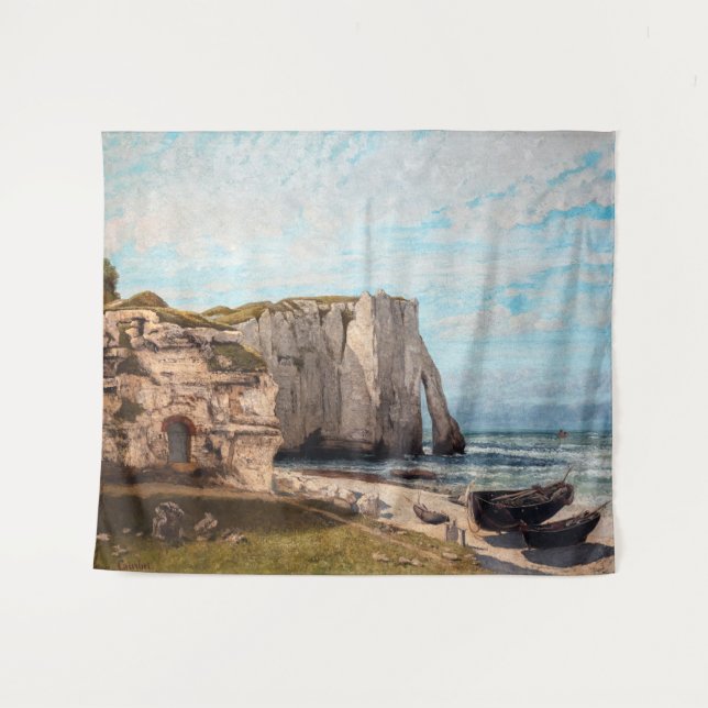 Tapiz Gustave Courbet - Acantilados en Etretat después d (Anverso (horizontal))