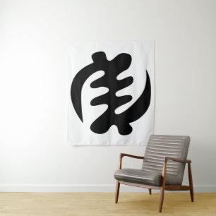 Tapiz Gye Nyame   Dios es Símbolo Adinkra Supremo