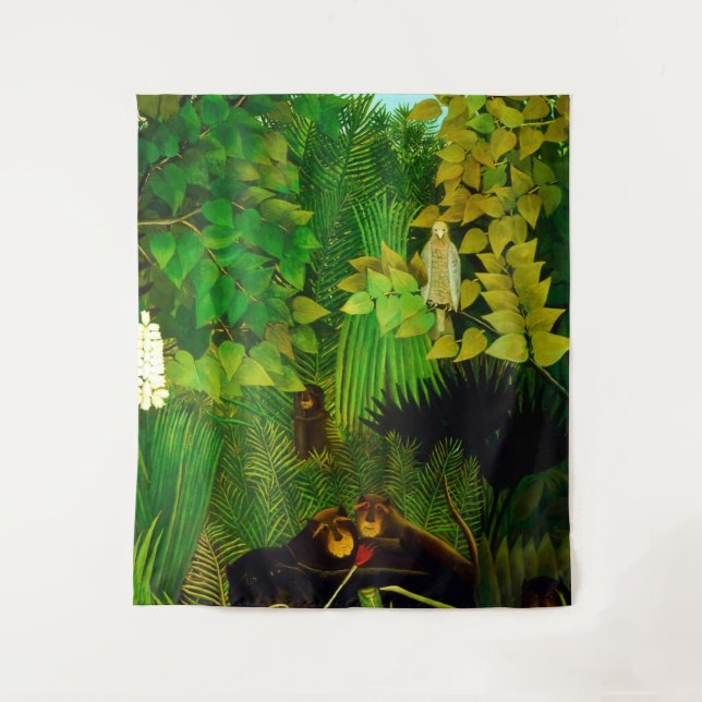 Tapiz H Rousseau "Bromistas alegres" (Anverso)