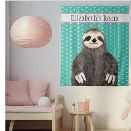 Tapiz Habitación personalizada para niños con nombre de 