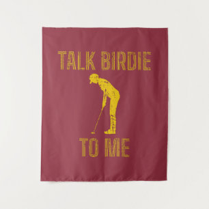 Tapiz Habla De Birdie Para Mí, Divertido Amante Del Golf