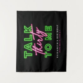 Tapiz Háblame sucio 30 Neon Verde & Rosa