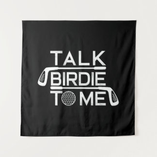 Tapiz Hábleme De Birdie Para Mí Funny Golf Golfer Golfin