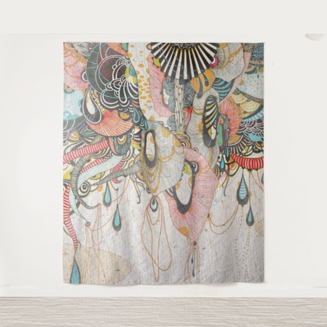 Tapiz Hacer garabatos en el lenguaje de la luz (Anverso)