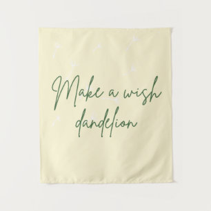 Tapiz Hacer un destapado de dandelion de deseo