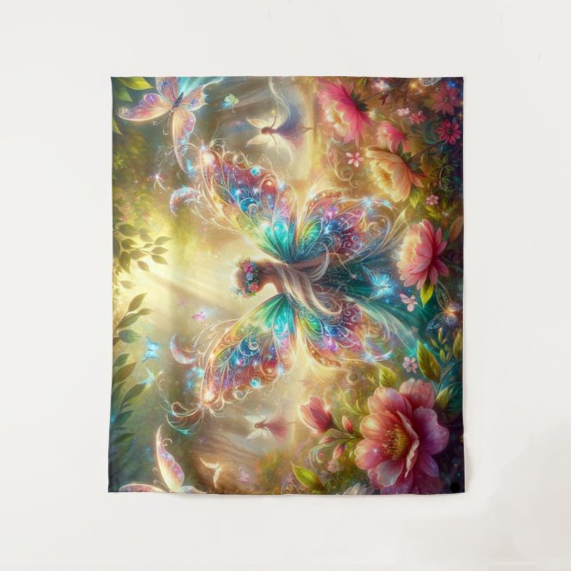 Tapiz Hadas con mariposas (Anverso)