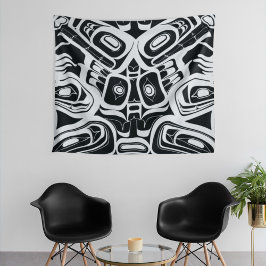 Tapiz Haida Eagle Thunderbird Columbia Noroeste