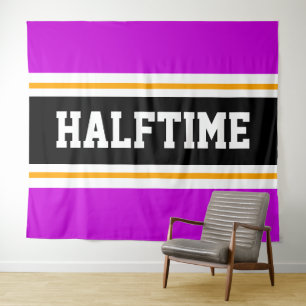 Tapiz HALFTIME Athletic Bright Pink Yellow Black Stripes