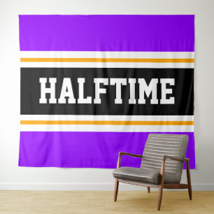 Tapiz HALFTIME Divertido atlético brillante Púrpura Band