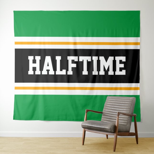 Tapiz HALFTIME Fun atletismo brillante franjas negras ve (In situ (horizontal))
