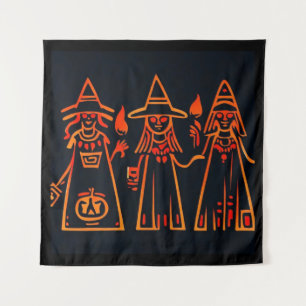Tapiz Halloween 3 de brujas egipcias
