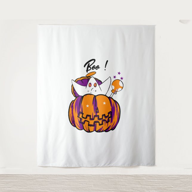 Tapiz Halloween Boo (Anverso)
