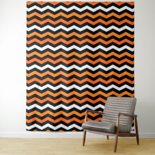 Tapiz Halloween Chevron Stripes Tapestry